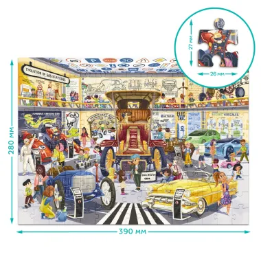 Edukacinė dėlionė vaikams apie automobilius