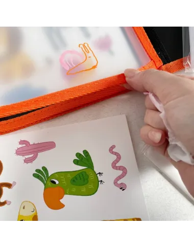 Dodo kelioninė piešimo knygelė Gyvūnai su dėžute