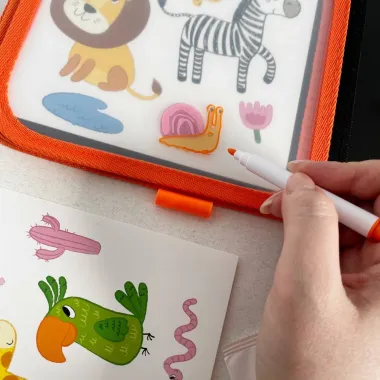 Knygelė piešimui su markeriais Dodo Gyvūnai