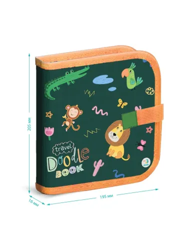 Dodo kelioninė piešimo knygelė Gyvūnai su dėžute