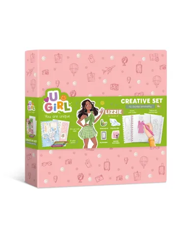 Dodo kūrybos rinkinys mergaitėms su lipdukais ir markeriais - Lizzie