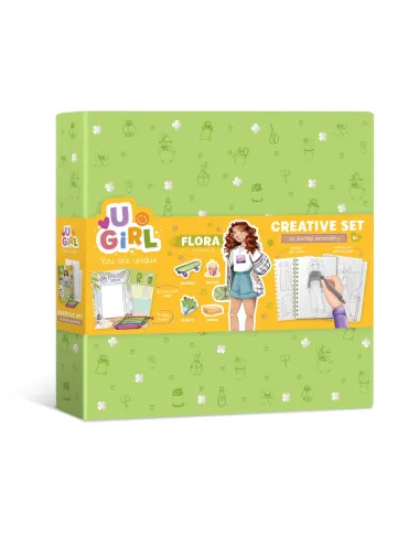 Dodo kūrybos rinkinys mergaitėms su lipdukais ir markeriais - Flora