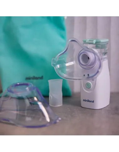 Miniland nešiojamas inhaliatorius Nebuclean su kauke - pakuotė
