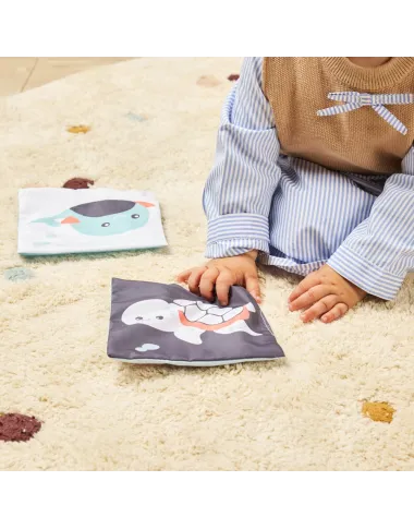 Miniland minkštos medžiaginės kontrastingos kortelės kūdikiams