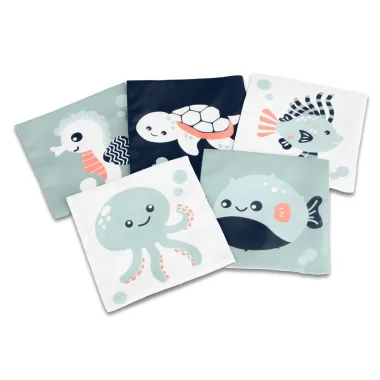 Miniland minkštos medžiaginės kontrastingos kortelės kūdikiams