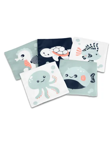 Miniland minkštos medžiaginės kontrastingos kortelės kūdikiams