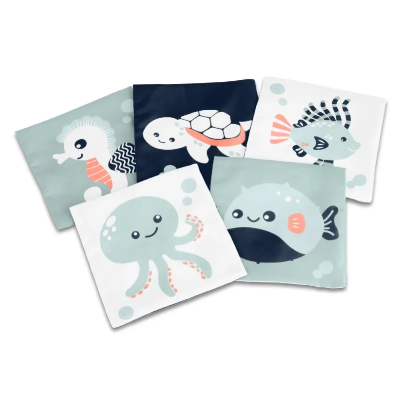 Miniland minkštos medžiaginės kontrastingos kortelės kūdikiams