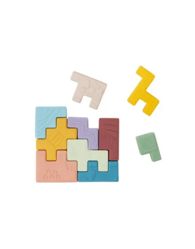 Miniland Soft Animal Blocks minkštos kaladėlės kūdikiams nuo 18 mėn.
