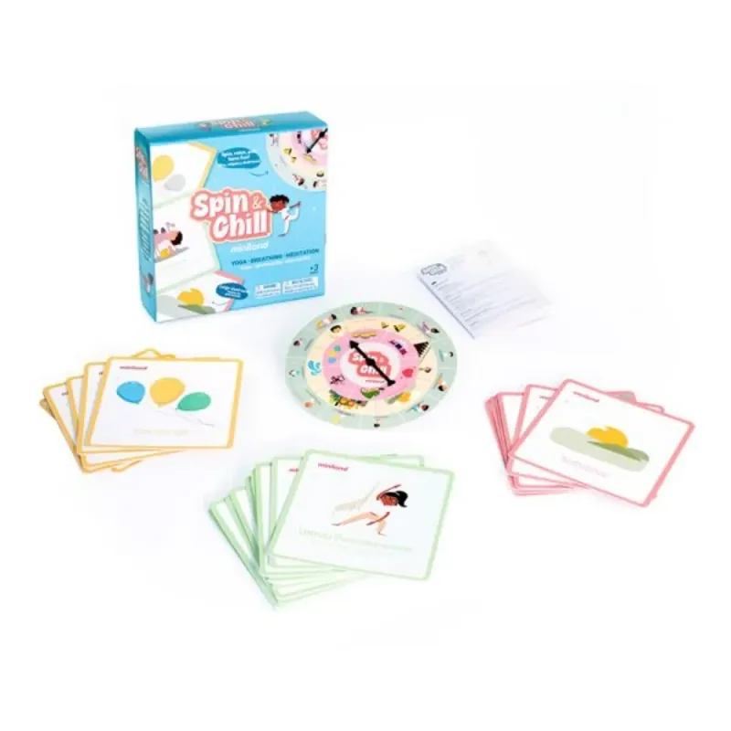 Miniland vaikų jogos žaidimas Spin & Chill su pakuote