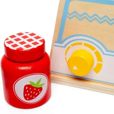 Mediniai priedai į virtuvėlę vaikams