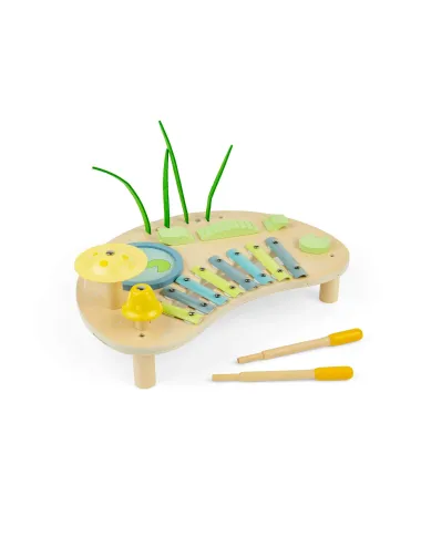 Bigjigs muzikinis suolelis Džiunglės su ksilofonu ir būgneliu