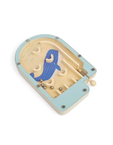 Bigjigs medinis mini pinbolas Banginis