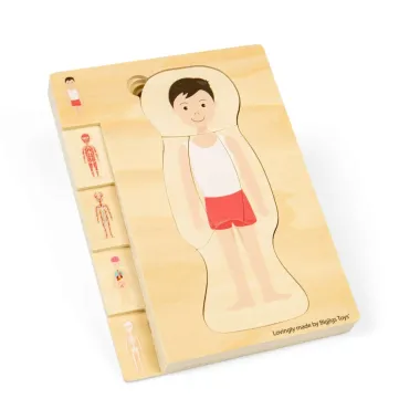 Medinė žmogaus kūno dėlionė nuo 3 metų