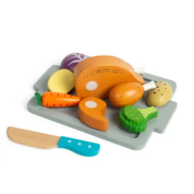 FSC® medinis maisto rinkinys vaikams – realistiškas ir saugus.