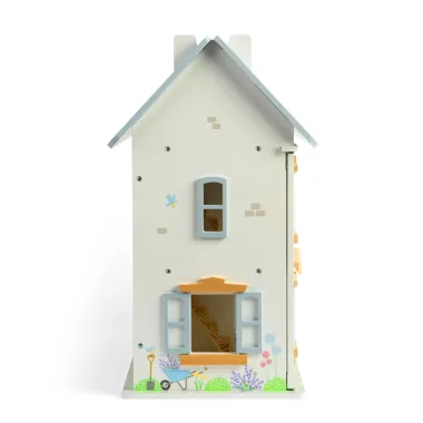 Bigjigs medinis dviaukštis lėlių namelis vaikams.