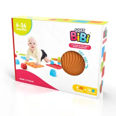 Sensorinis takelis Soft Bibi su kaladėlėmis (20 el)