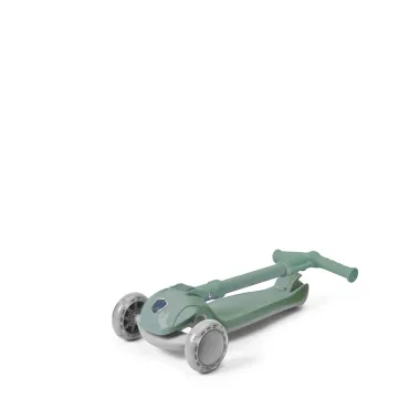 Sulankstomas vaikiškas paspirtukas, paparčio žalios spalvos