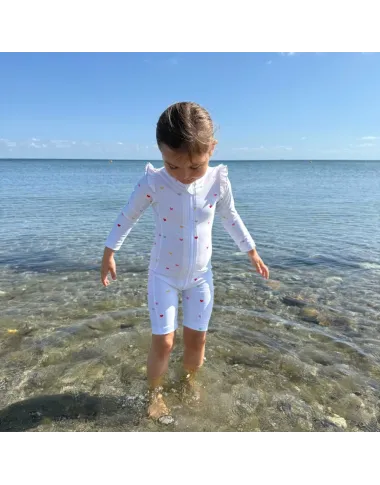 Maudymosi kostiumas mergaitėms Hearts (2-5 m.)