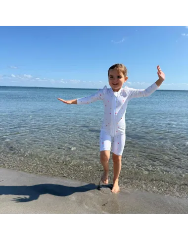 Maudymosi kostiumas mergaitėms Hearts (2-5 m.)