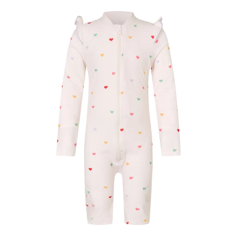 Maudymosi kostiumas mergaitėms Hearts (2-5 m.)