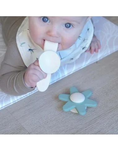 Silikoniniai suktukai kūdikiui (3 vnt.): baltas, rudas ir žalsvas