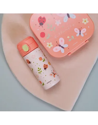 Miniland nerūdijančio plieno gertuvė vaikams Butterfly