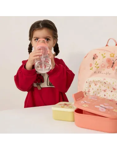 Miniland gertuvė vaikams su šiaudeliu Butterfly (450 ml)