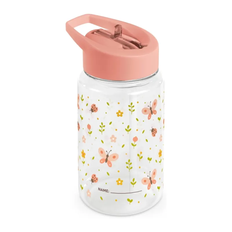 Miniland gertuvė vaikams su šiaudeliu Butterfly (450 ml)