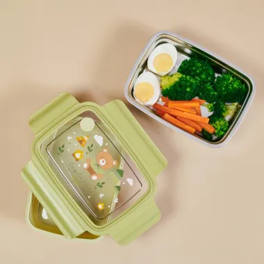 Miniland Steel Lunchbox Explorer metalinė pietų dėžutė vaikams