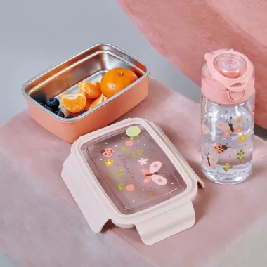 Miniland Steel Lunchbox Butterfly metalinė pietų dėžutė vaikams