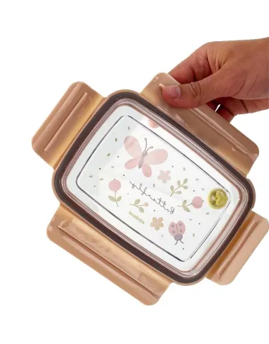 Miniland nerūdijančio plieno pietų dėžutė Butterfly