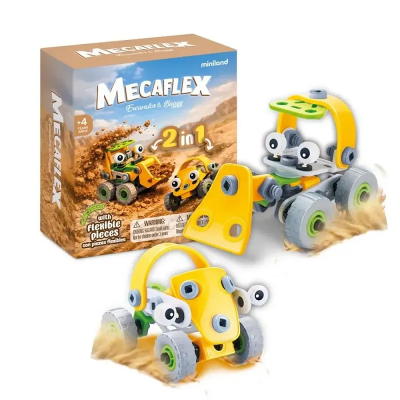 Miniland Mecaflex konstruktorius Ekskavatorius (56 el.)
